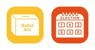 Ballot Box and Election day Icon vector