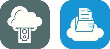 Cloud Computing and Cloud  Icon vector