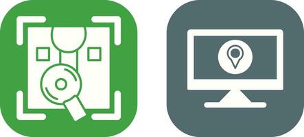 Order Tracking and Location Icon vector