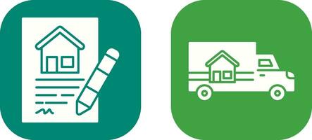 Contract and Delivery Icon vector