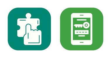 Quick Selection and One Time Password Icon vector