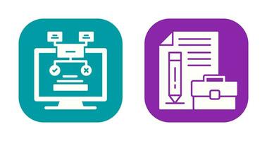 Methodology and Portfolio Icon vector
