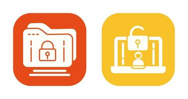 Folder and Access Icon vector