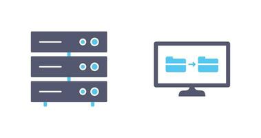 server network and File sharing  Icon vector