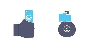 casg and money sharing  Icon vector