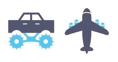 Monster Truck and transport Icon vector