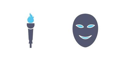 Museum Torch and Ancient Icon vector