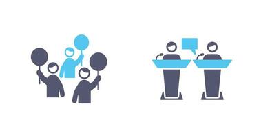Protest and Debate Icon vector