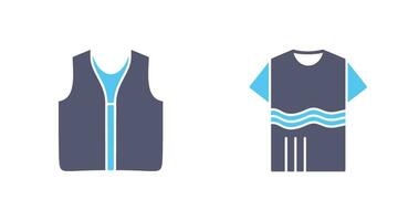 Swimming Vest and Accessory Icon vector