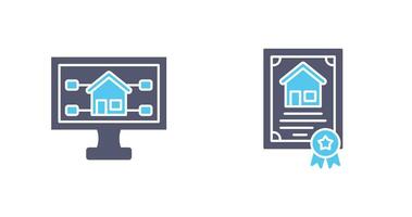Attribute and Certificate Icon vector