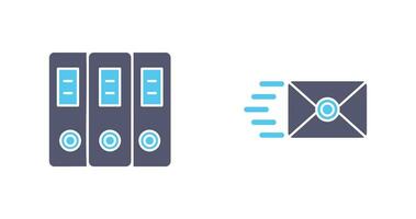 Document and Envelope Icon vector