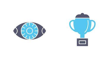 Vision and trophy Icon vector