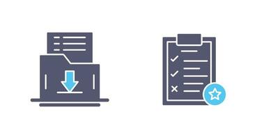 Save List and Task List Icon vector