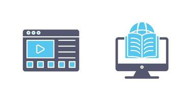 Online Tutorials and Learning Icon vector