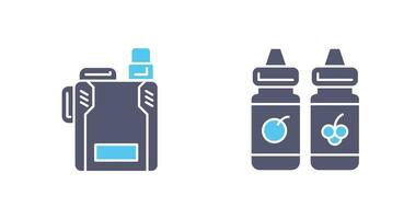 Vape and Vape Liquid Icon vector