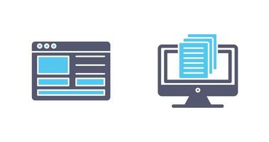 Web Design and Document Icon vector