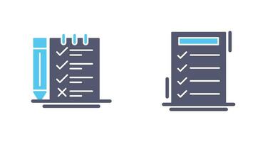 Survey Checklist and To do List Icon vector