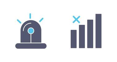 Sire and Block Icon vector