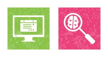 internet ads and intelligent search Icon vector