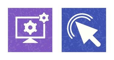 click and development tools Icon vector