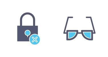 Insecure and Sunglasses Icon vector