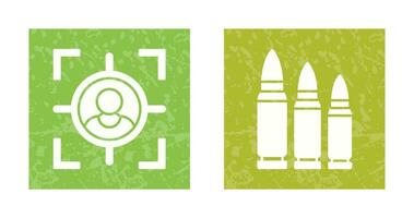 Target and Bullets Icon vector