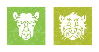 Alpaca and Otter Icon vector