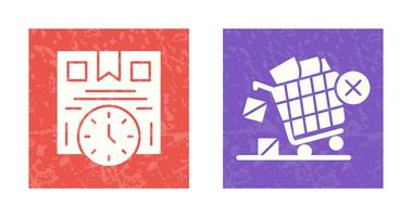 Time is Money and Offer End Icon vector