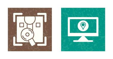 Order Tracking and Location Icon vector