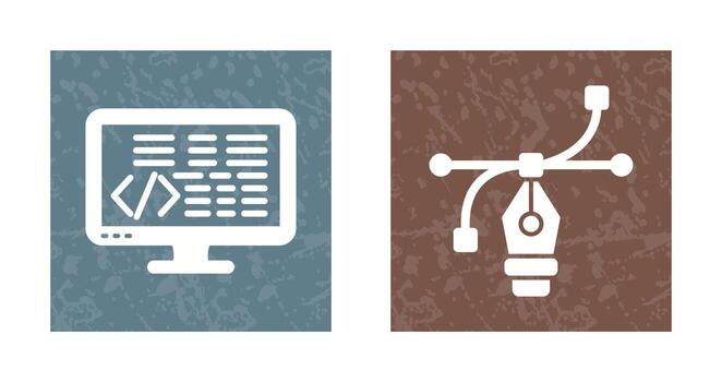 Coding and Vector Icon