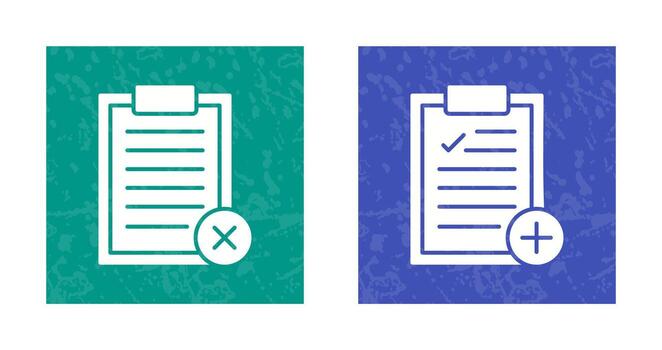 Rejected and Add Icon vector