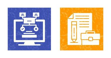 Methodology and Portfolio Icon vector