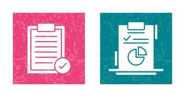 Selected and Diagram Icon vector