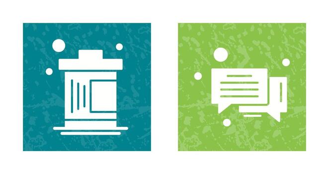 Delete and Message Bubble Icon vector