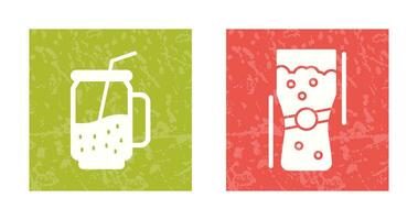 Cocktail and Pint Of Beer Icon vector