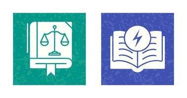 Law and Electricity Icon vector