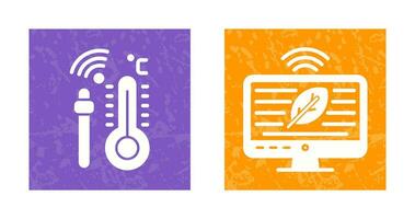 Hydroponic and Technology Icon vector