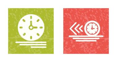 hora administración y hora administración icono vector