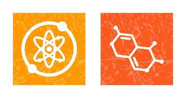 Proton and Molecule Icon vector