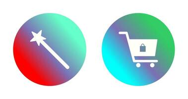 magic and shopping  Icon vector