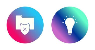 vulnerable folders and innovatives idea Icon vector