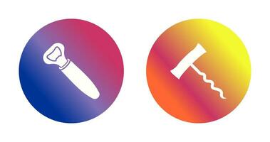 opener and corkscrew Icon vector