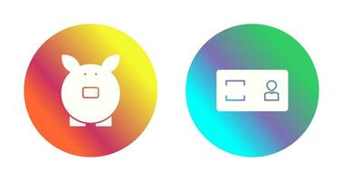 savings and membership card Icon vector