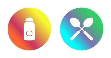 syrup and spoon Icon vector