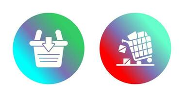 Sale and Add to Basket Icon vector