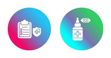 Medical Protection and Eye Icon vector