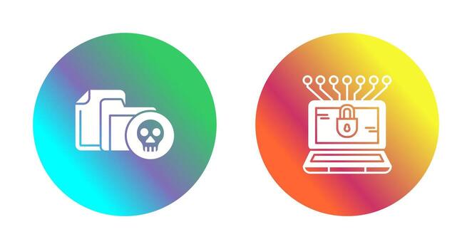 Infected File and Money Hacking Icon vector