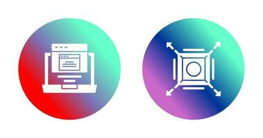 Pop Up and Maximize Icon vector