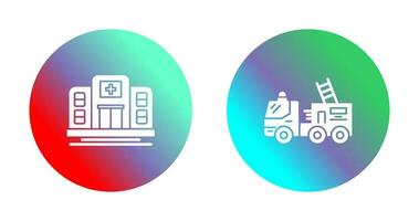 Ssd and Fire Truck Icon vector