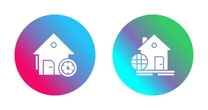 hora y web desarrollo icono vector